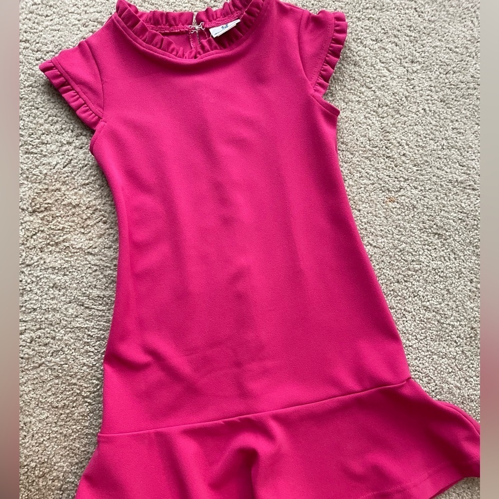 NWT Florence Eiseman Magenta Pink Techno Ruffles Dress 7 - Picture 6 of 6